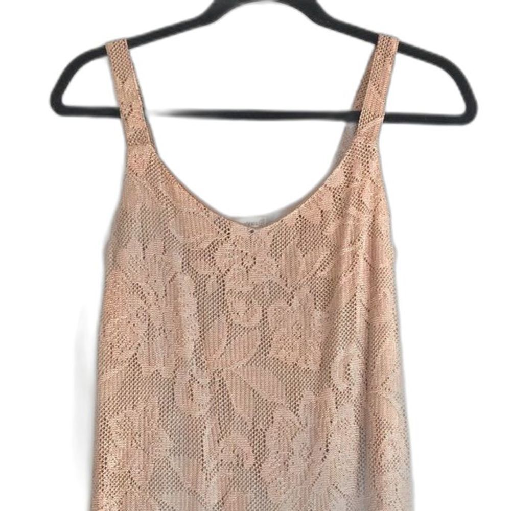 Spencer Alexis Gold Lace Sleeveless Long Dress - Picture 5 of 5